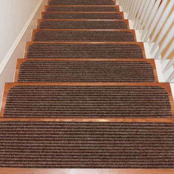 Seloom Upgraded 9" x 36" Stair Treads for Wooden Steps- Carpet Non-Slip with Non Skid Backing Specialized for Indoor Steps, Removable Washable Runners Perfect for Dogs 15-Pack