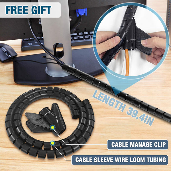 Seloom Computer Tower Stand, Adjustable Mobile PC Stand, Heavy-Duty PC Tower Stand with Rolling Caster Wheels, Steel Desktop Stand, PC Riser Fits Most PC Gaming Desk Accessories