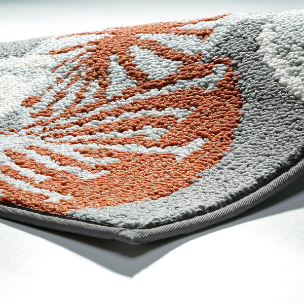 Seloom Durable Kitchen Rug Runners with Non-slip Rubber Backing and Unique Flower Design, Perfect for Kitchen Floor (Set of 2, 18×27+18×47 Inch)