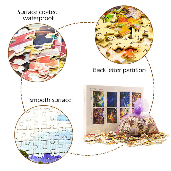 Seloom 2000 Pieces Jigsaw Puzzle for Adults with Kids Floor Puzzle Kids Intellectual Game Learning Education Decompression Toys