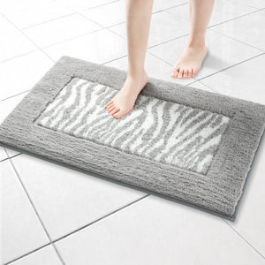 Seloom 20×32 inch Super Absorbent Soft Bath Rug/mat/pad with Non Slip Baking,Perfect for Bathroom, Sink and Shower (Light Grey)