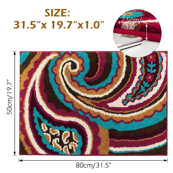 Seloom Doormats Non-Slip Indoor Door Mats Inside Entrance Rugs, Multicolor (24'' x 36'')